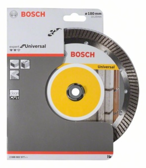 Алмазный отрезной круг Expert for Universal Turbo 180 x 22,23 x 2,4 x 12 mm 2608602577
